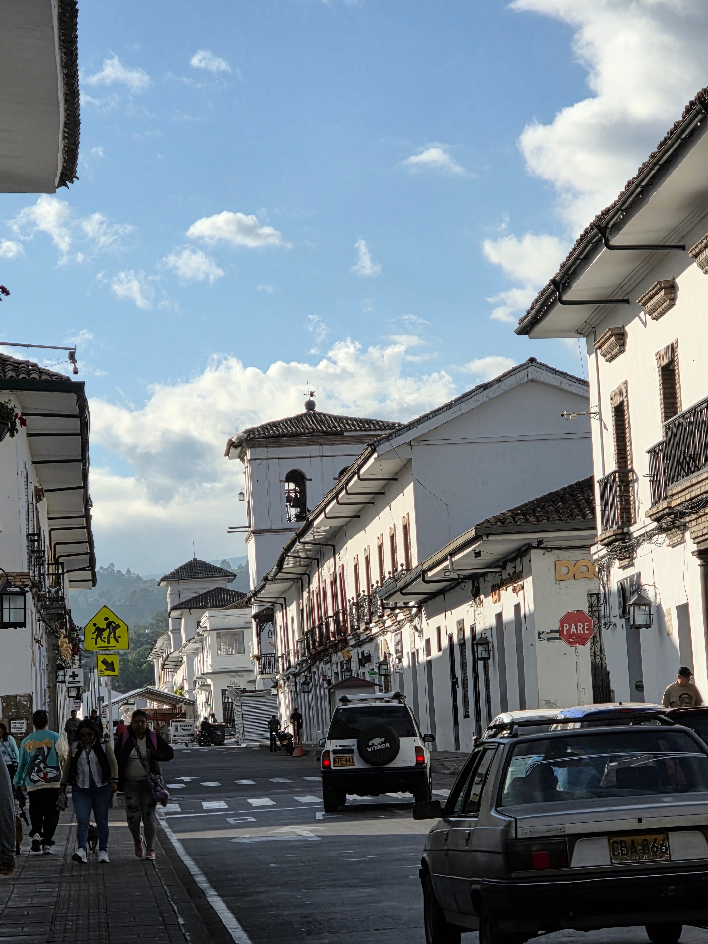 Calle colonial en Popayán